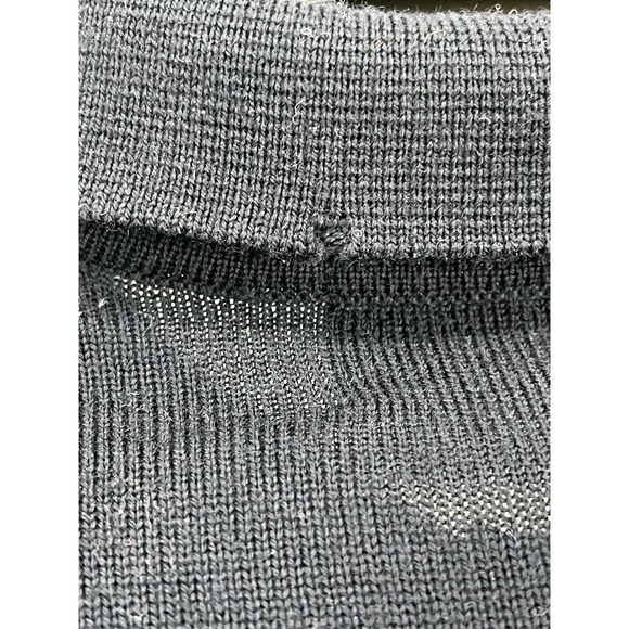 Vintage Brooks Brothers Polo Sweater Merino Wool Navy Blue Men's Sz L Hong Kong - Picture 4 of 4